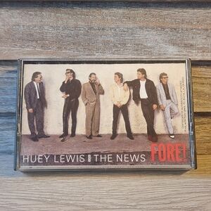 🔥 Huey Lewis and the News FORE Cassette Tape Music Pop Rock
